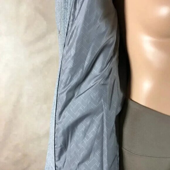 Cole Haan Wool Blend Zip Front Hooded Coat Gray NWT Size 2 - Picture 8 of 9